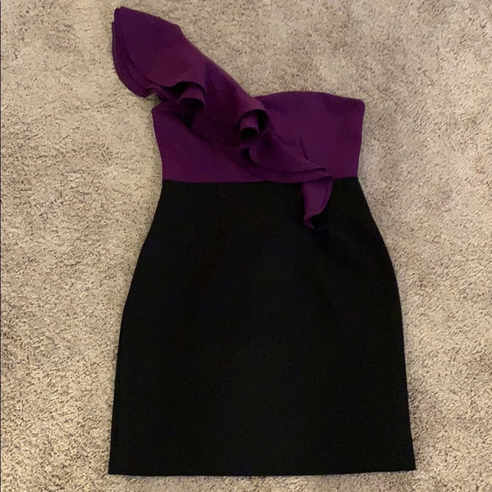 Wanna V ruffle bodycon cocktail dress